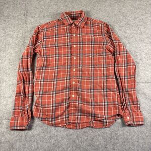 American Eagle Super Soft 100% Cotton Long Sleeve Button Up Shirt Plaid Mens XS